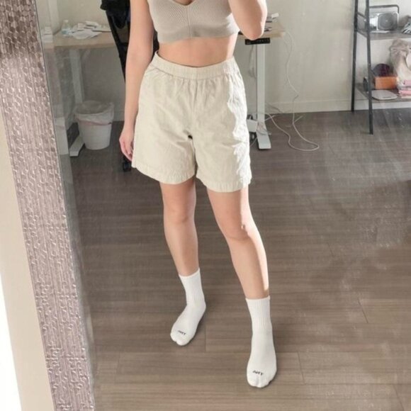 Aritzia Wilfred Free Nova 7" Boxer Shorts High Rise waist  Linen Cotton Size XS - Picture 15 of 15